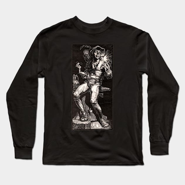 Tijl Uilenspiegel, Josephus Aarts, ca 1911 Long Sleeve T-Shirt by UndiscoveredWonders